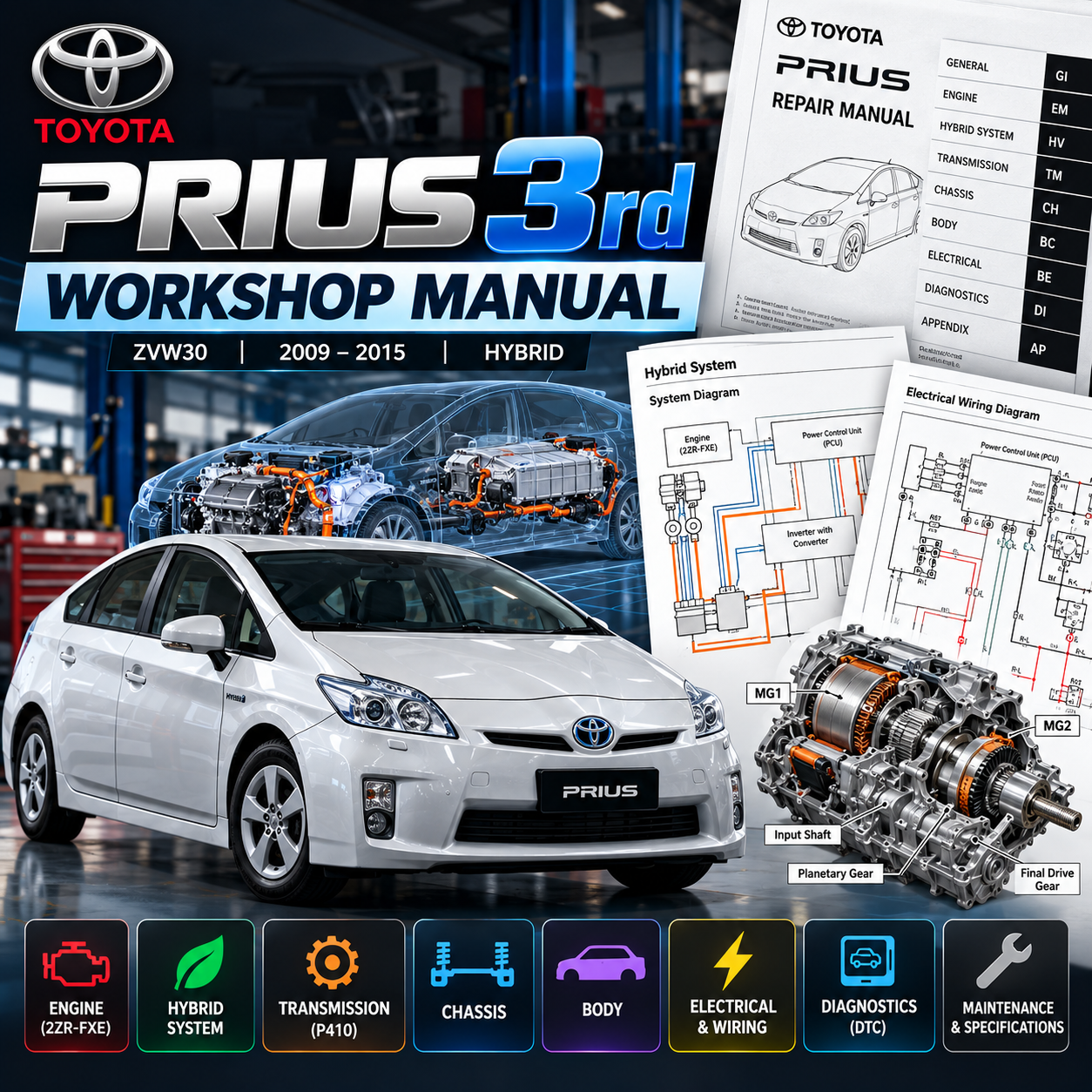 Prius 3rd Workshop Repair Manaual